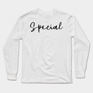 Special Child Tee Shirt Men Women Adult Kids Gift Long Sleeve T-Shirt